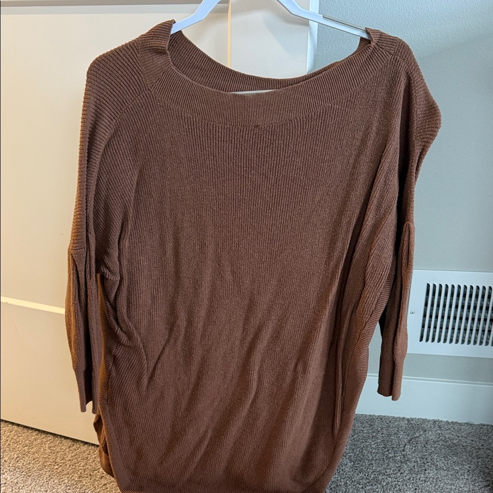 Express Brown Cowl Neck Sweater